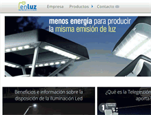 Tablet Screenshot of enluz.net